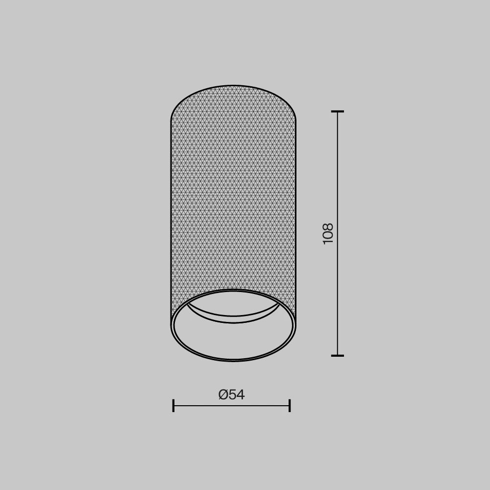 Spot aplicat din Aluminiu Auriu mat H10.8xD5.4cm Artisan