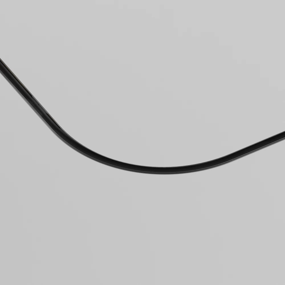 Conector semicer pentru sina gips-carton 12.5mm Radius Exility din Aluminiu Negru