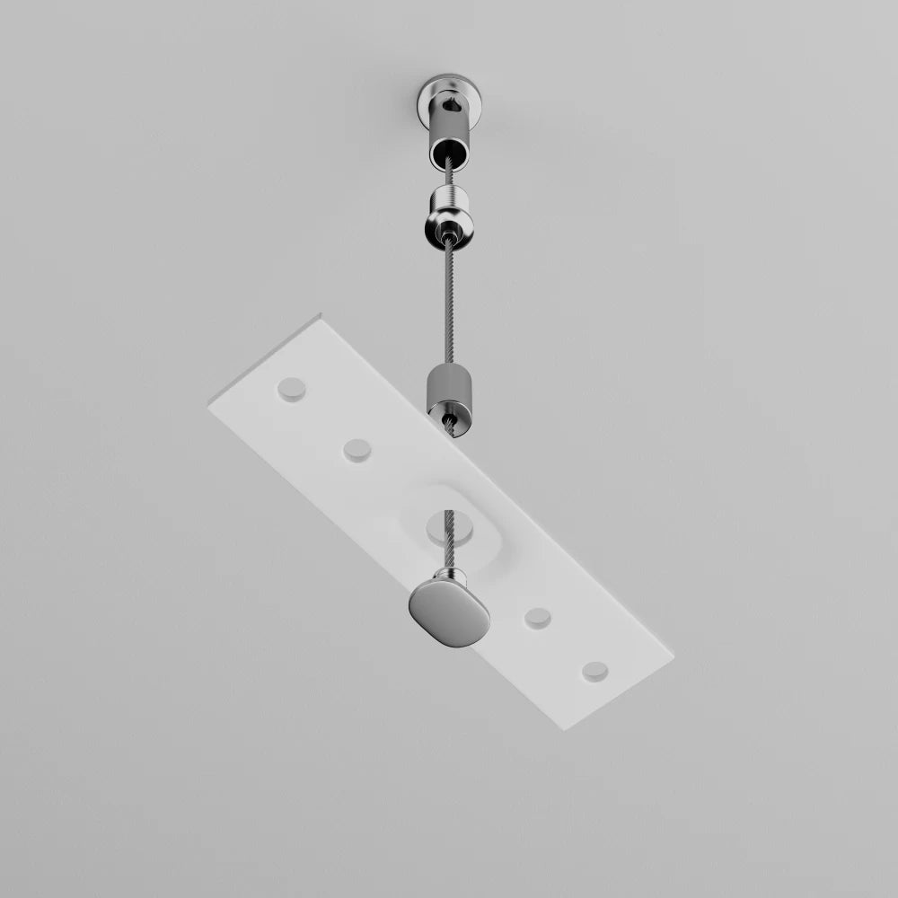 Kit suspensie 2 buc Exility din Metal Alb