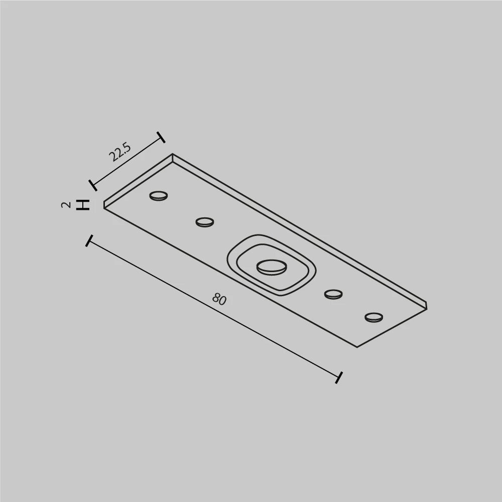 Conector drept Exility din Metal Alb