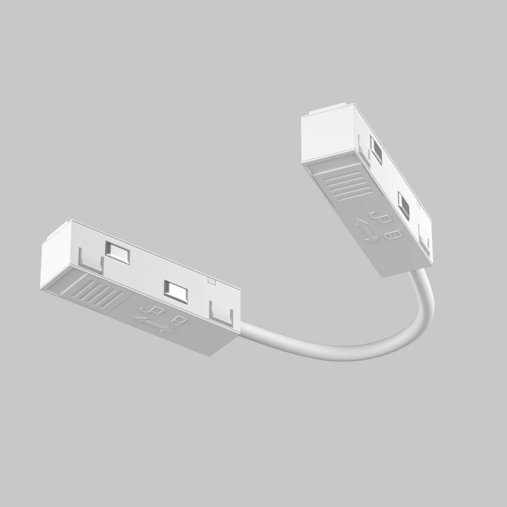 Conector de alimentare flexibil din Plastic Alb