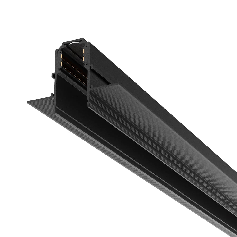 Sina 2 metri incastrata gips-carton 12.5mm Exility din Aluminiu Negru