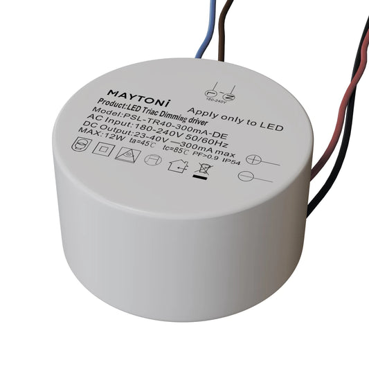 Sursa de alimentare Triac 12W AC 220-240 din Plastic Alb