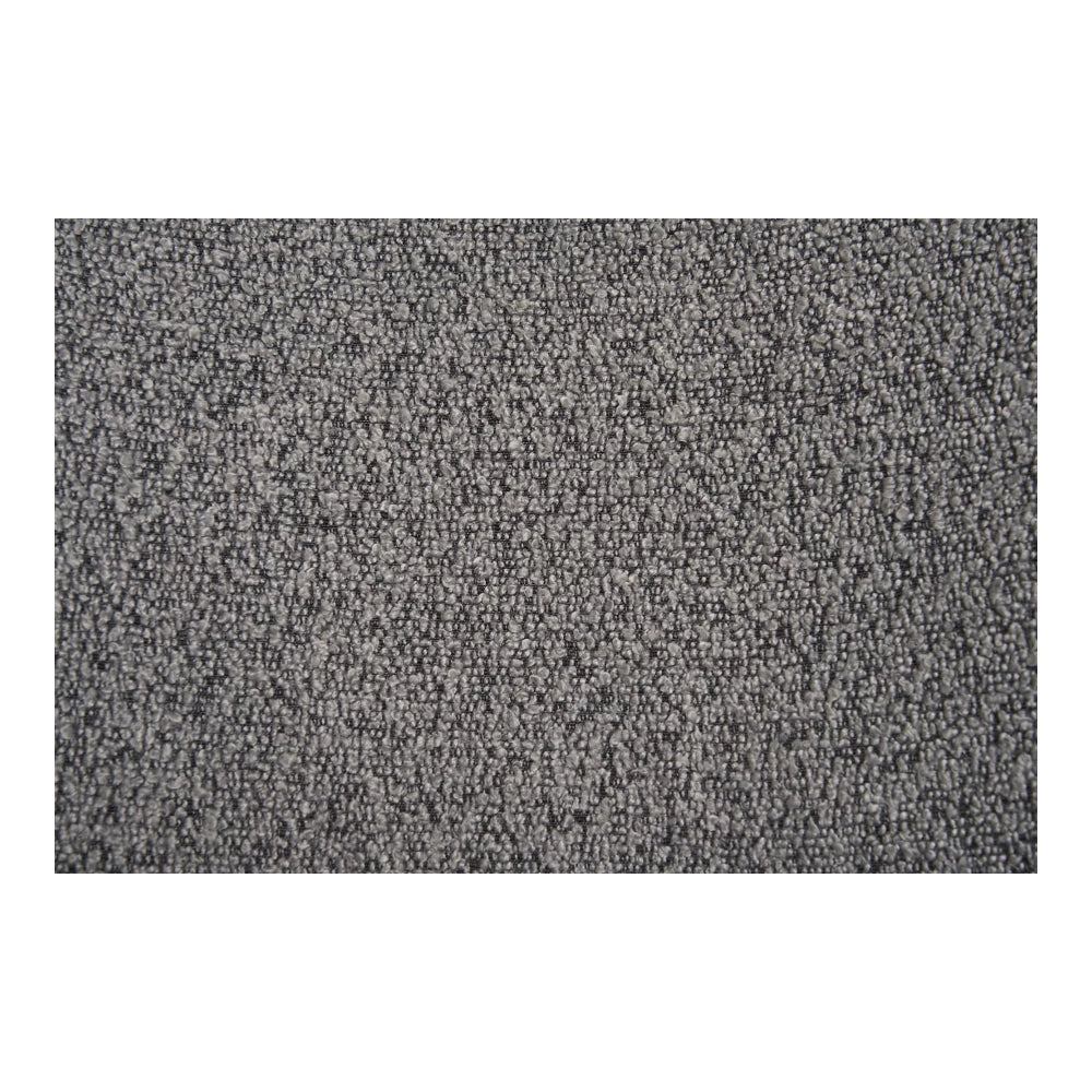 Set 2 scaune din Metal Gri si Stofa boucle Gri H79.5xL55xA59cm Mira