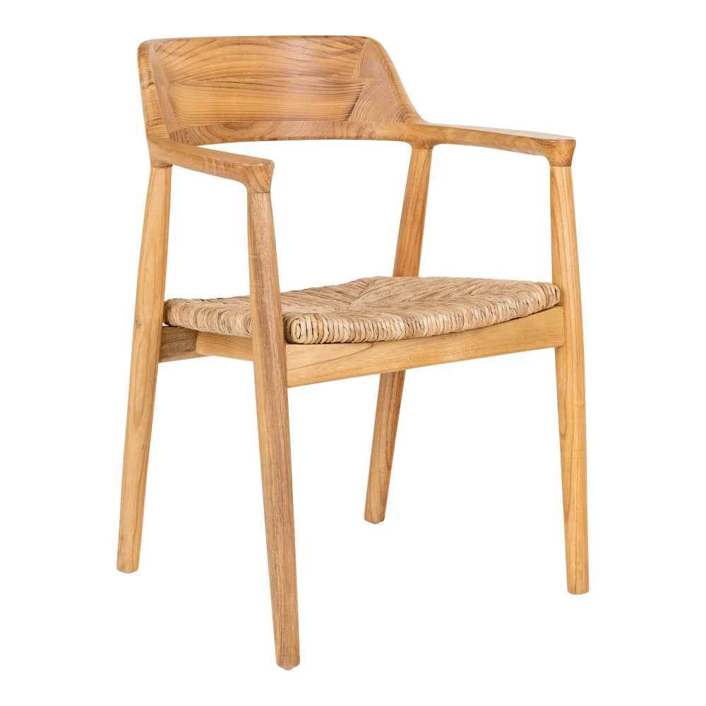 Set 2 scaune din Lemn Maro si Ratan Maro H78xL58xA56cm Getafe