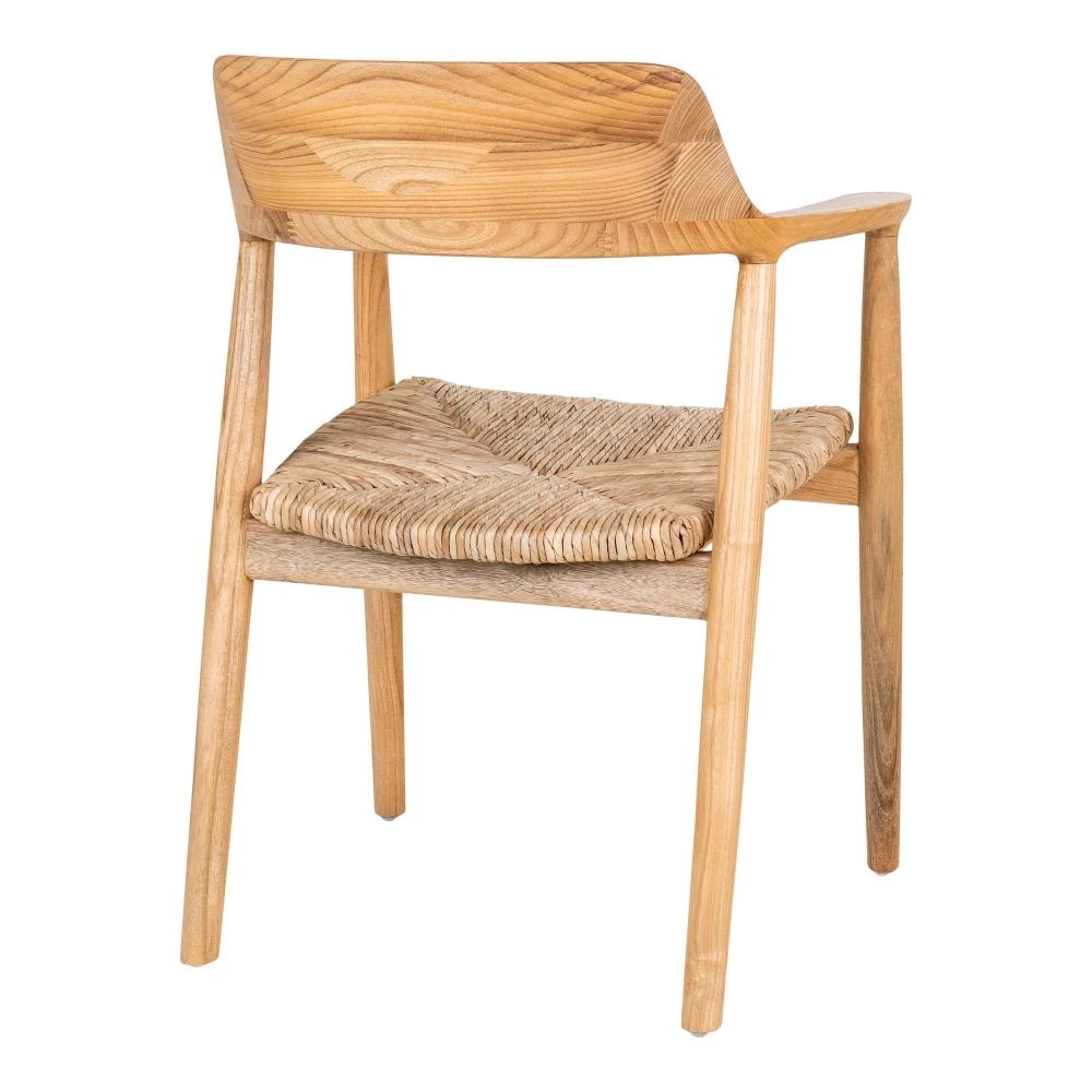 Set 2 scaune din Lemn Maro si Ratan Maro H78xL58xA56cm Getafe