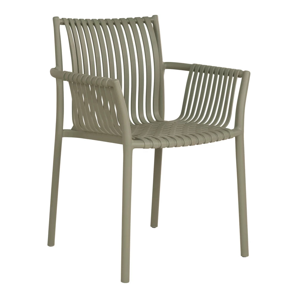 Set 4 scaune de exterior din Polipropilena Verde H82.5xL59.5cm Tulsa