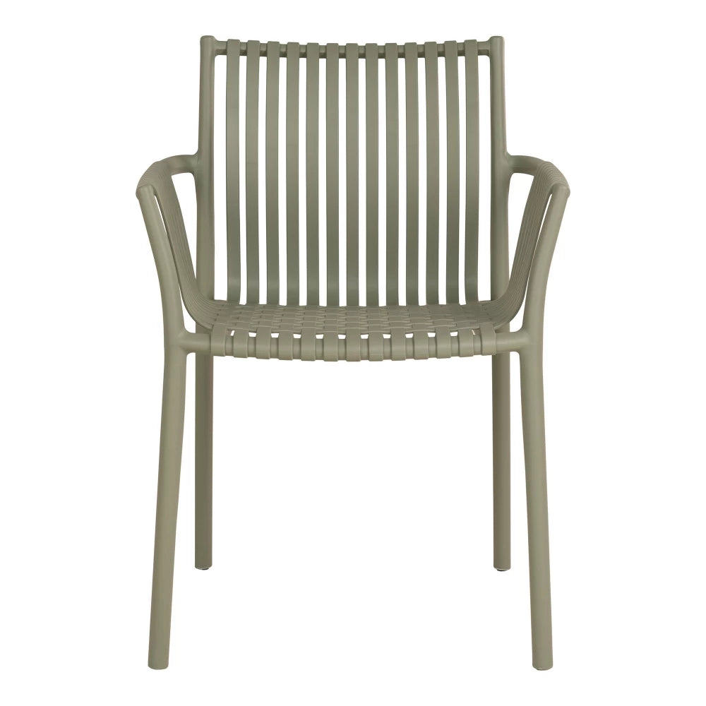 Set 4 scaune de exterior din Polipropilena Verde H82.5xL59.5cm Tulsa