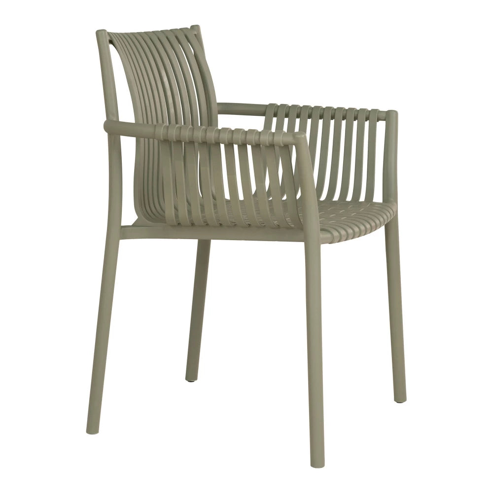 Set 4 scaune de exterior din Polipropilena Verde H82.5xL59.5cm Tulsa