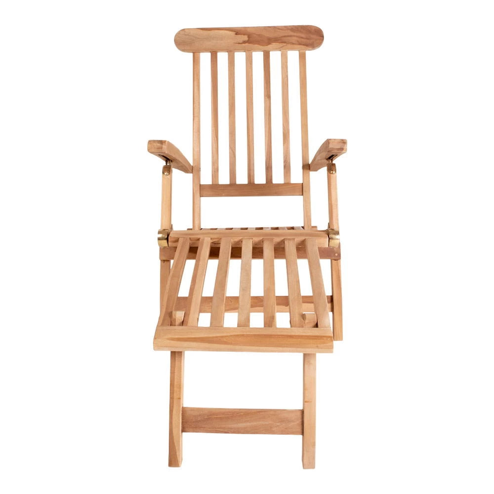 Sezlong de exterior din Lemn de tec Maro H95xL150cm Arrecife