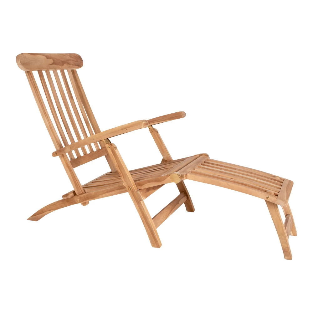 Sezlong de exterior din Lemn de tec Maro H95xL150cm Arrecife