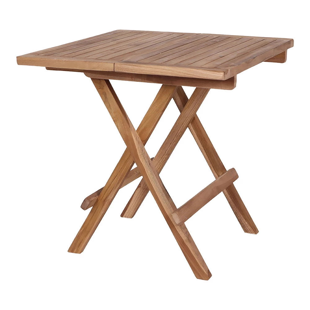 Masuta laterala de exterior din Lemn de tec Maro H50xL50cm Bilbao