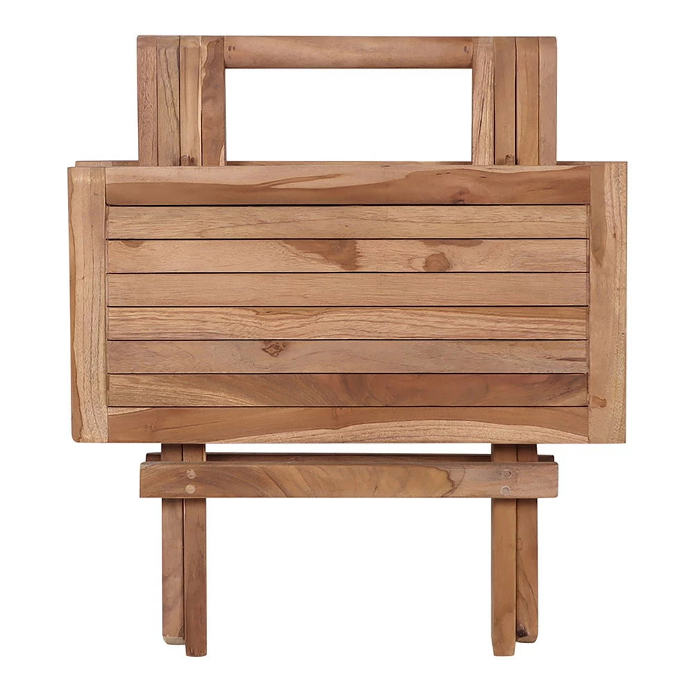 Masuta laterala de exterior din Lemn de tec Maro H50xL50cm Bilbao