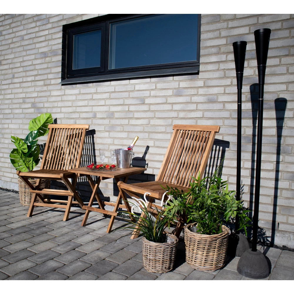 Masuta laterala de exterior din Lemn de tec Maro H50xL50cm Bilbao