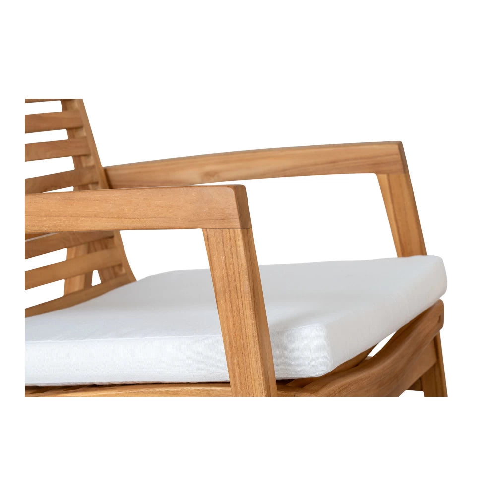 Set exterior 4 piese din Lemn de tec Maro Santander