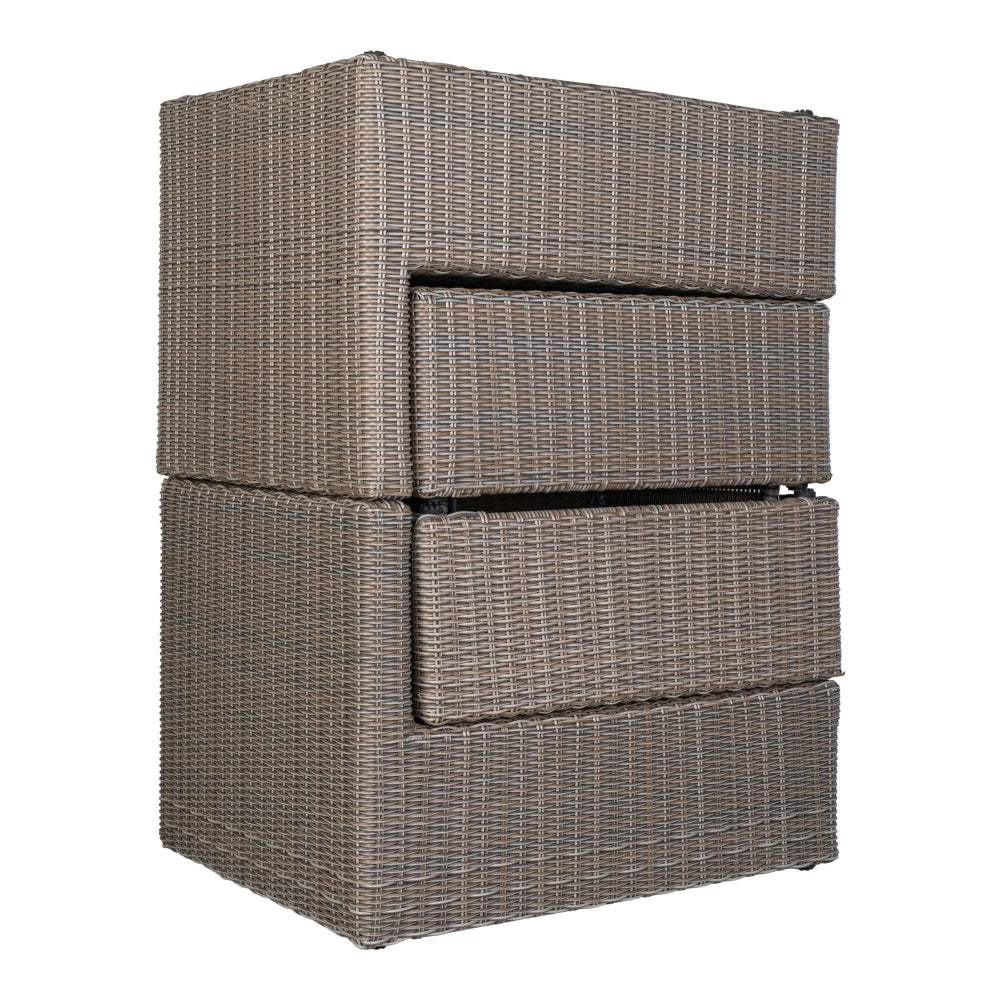Set exterior 5 piese din Metal/Ratan Gri Rossi