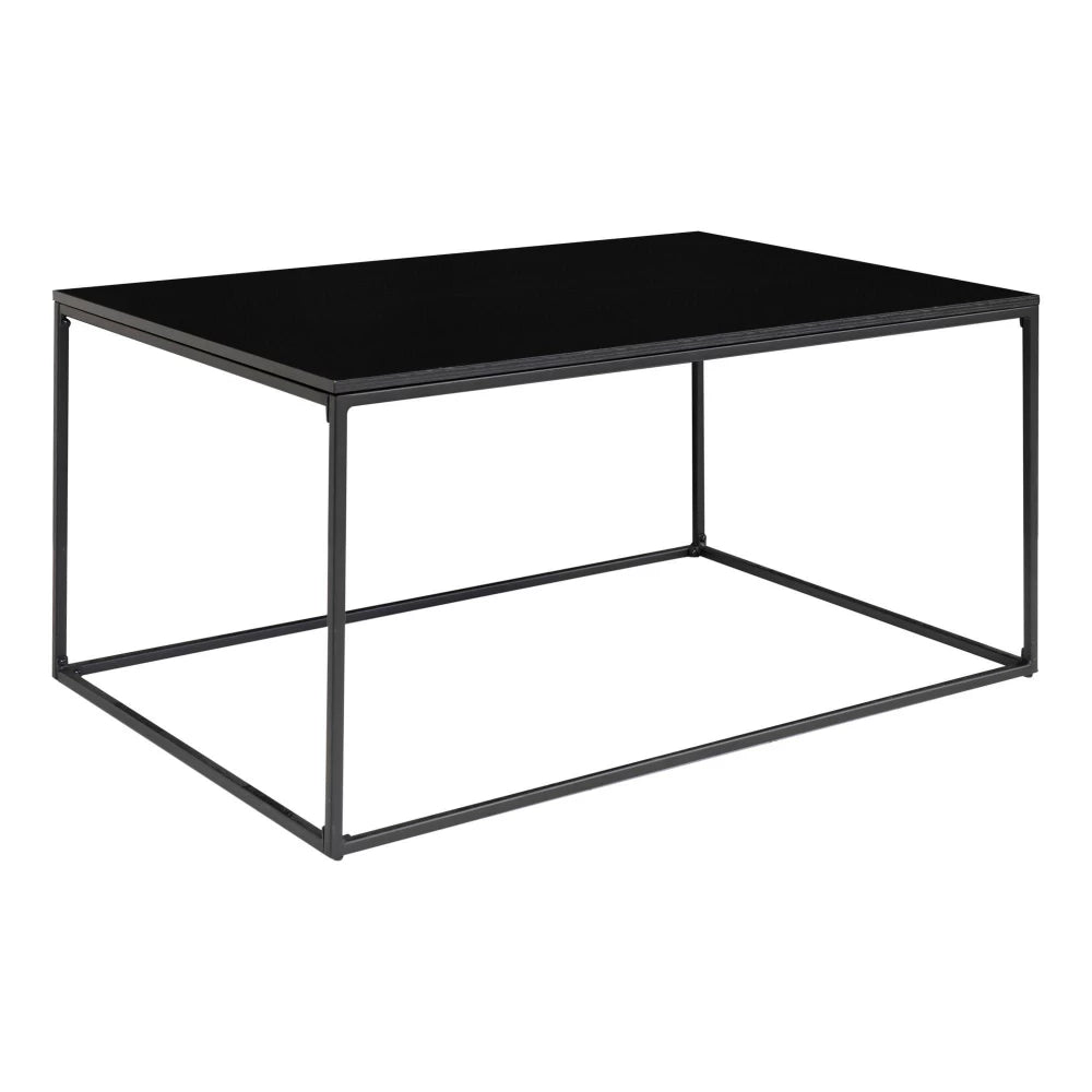 Masuta de cafea din Metal Negru si PAL Negru L60xH45cm Vita