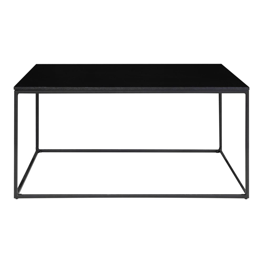 Masuta de cafea din Metal Negru si PAL Negru L60xH45cm Vita