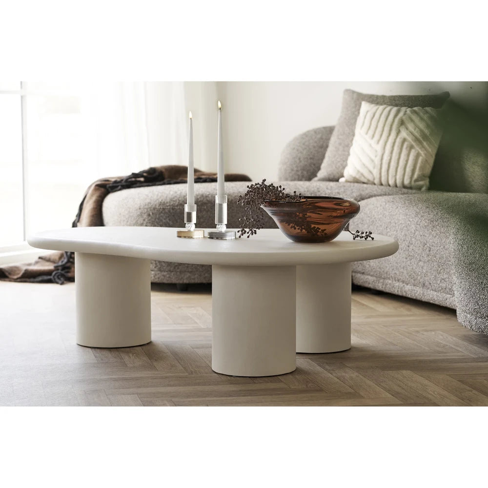 Masuta de cafea din MDF Alb L120xH35cm Palmera