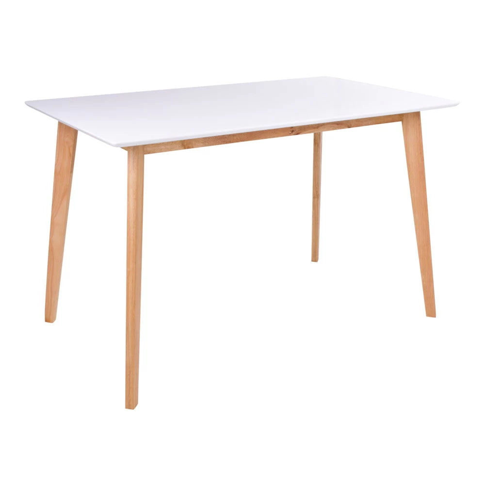 Masa din Lemn Maro si MDF Alb L120xH75cm Vojens