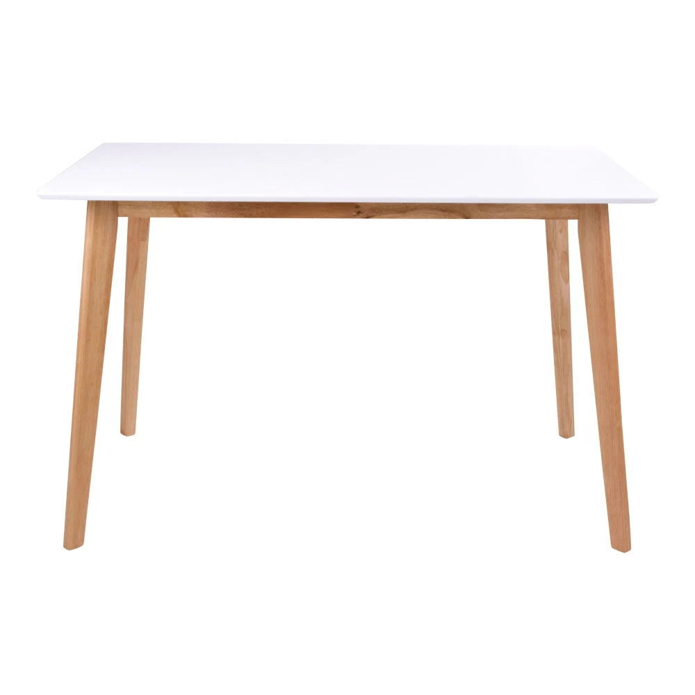 Masa din Lemn Maro si MDF Alb L120xH75cm Vojens