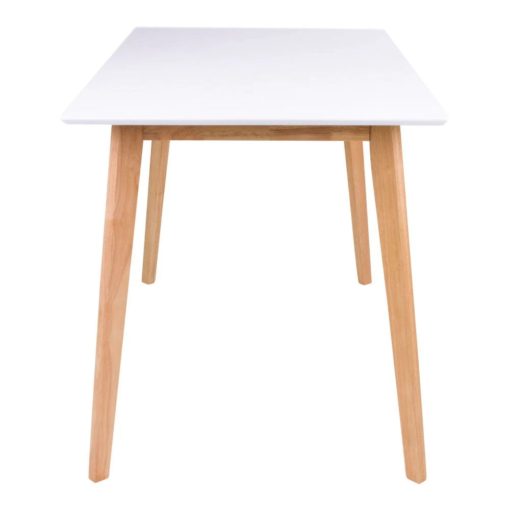 Masa din Lemn Maro si MDF Alb L120xH75cm Vojens