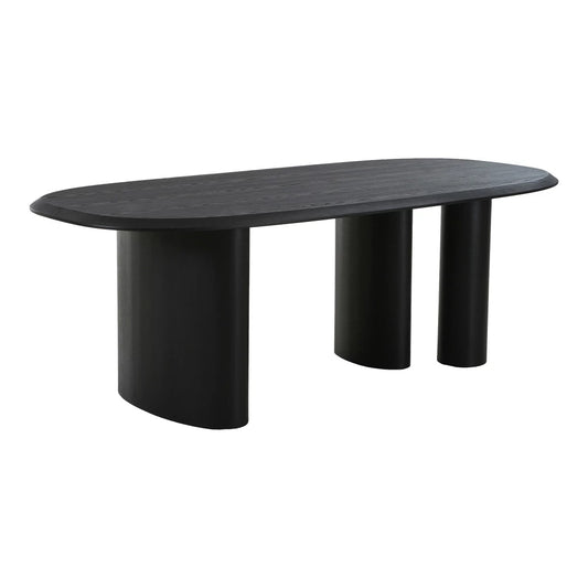 Masa din Furnir de frasin/MDF Negru L220xH76cm Tirano