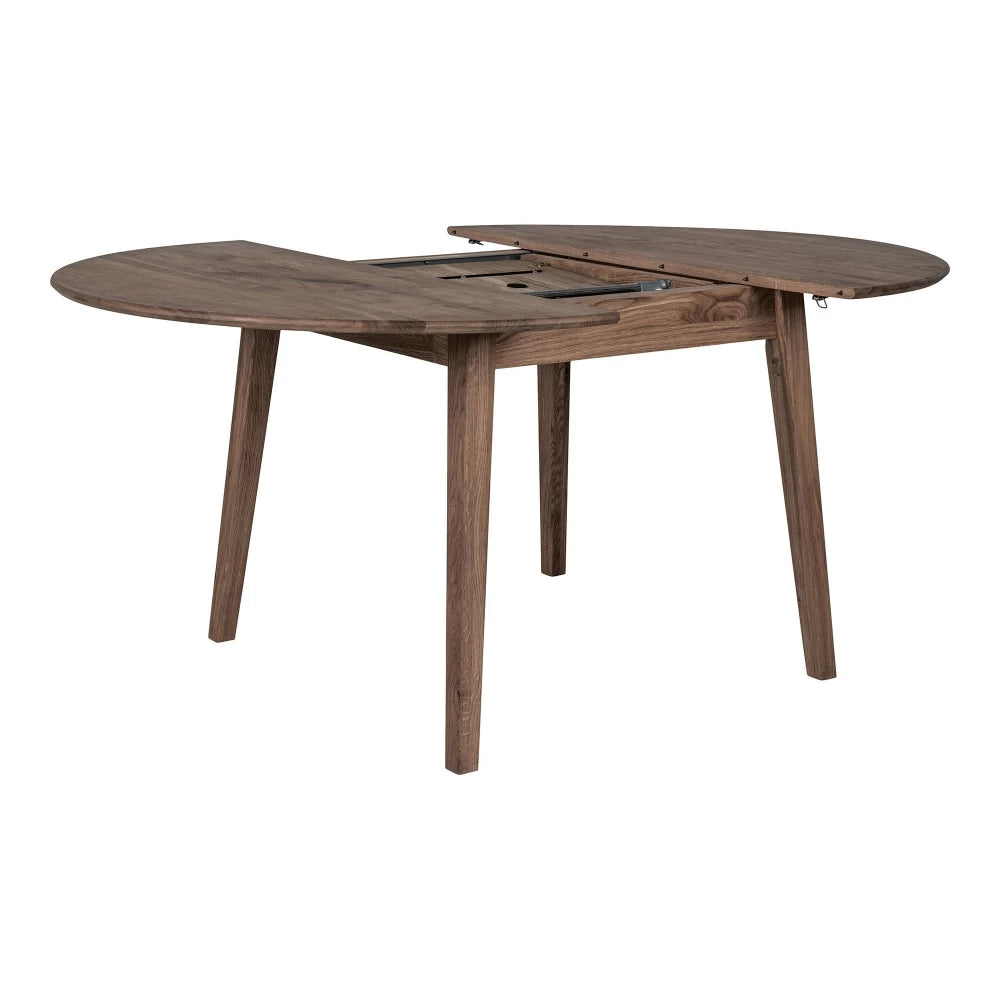 Masa din Lemn de stejar Maro inchis L118-158xH75.5cm Metz