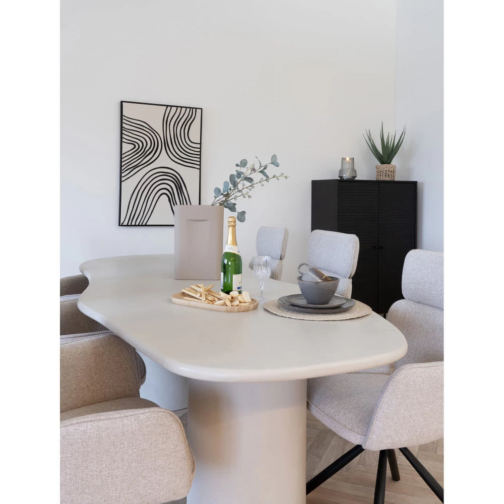 Masa din MDF Gri deschis L200xH76cm Maranola