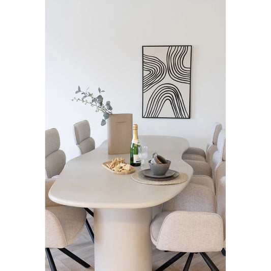 Masa din MDF Gri deschis L240xH76cm Maranola