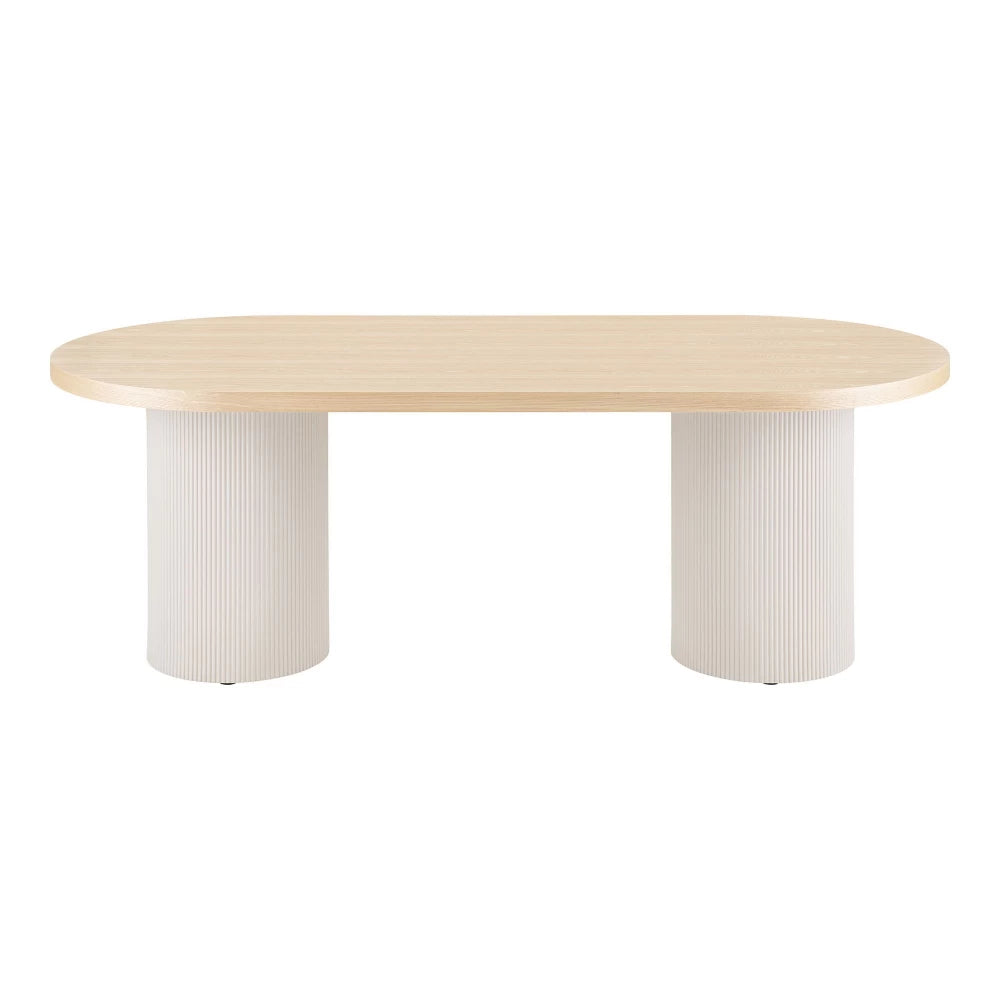 Masa din Furnir de frasin/MDF Maro L220xH75cm Solva