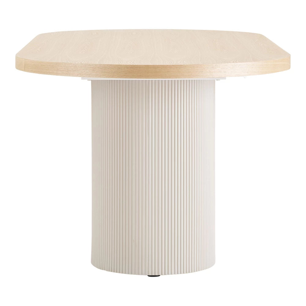 Masa din Furnir de frasin/MDF Maro L220xH75cm Solva