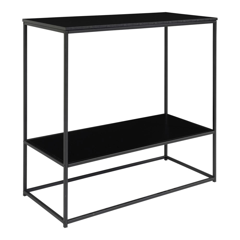 Consola din Metal Negru si PAL Negru L36xH80cm Vita