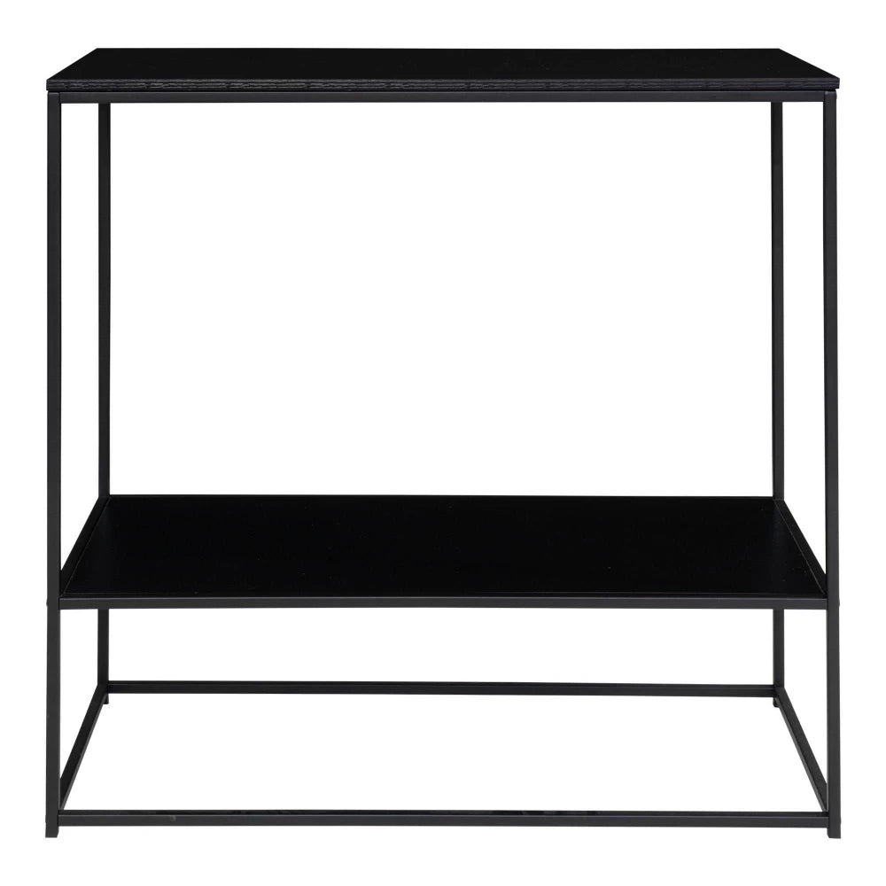 Consola din Metal Negru si PAL Negru L36xH80cm Vita