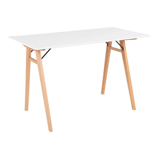 Birou din Lemn Maro si MDF Alb L60xH75cm Vojens