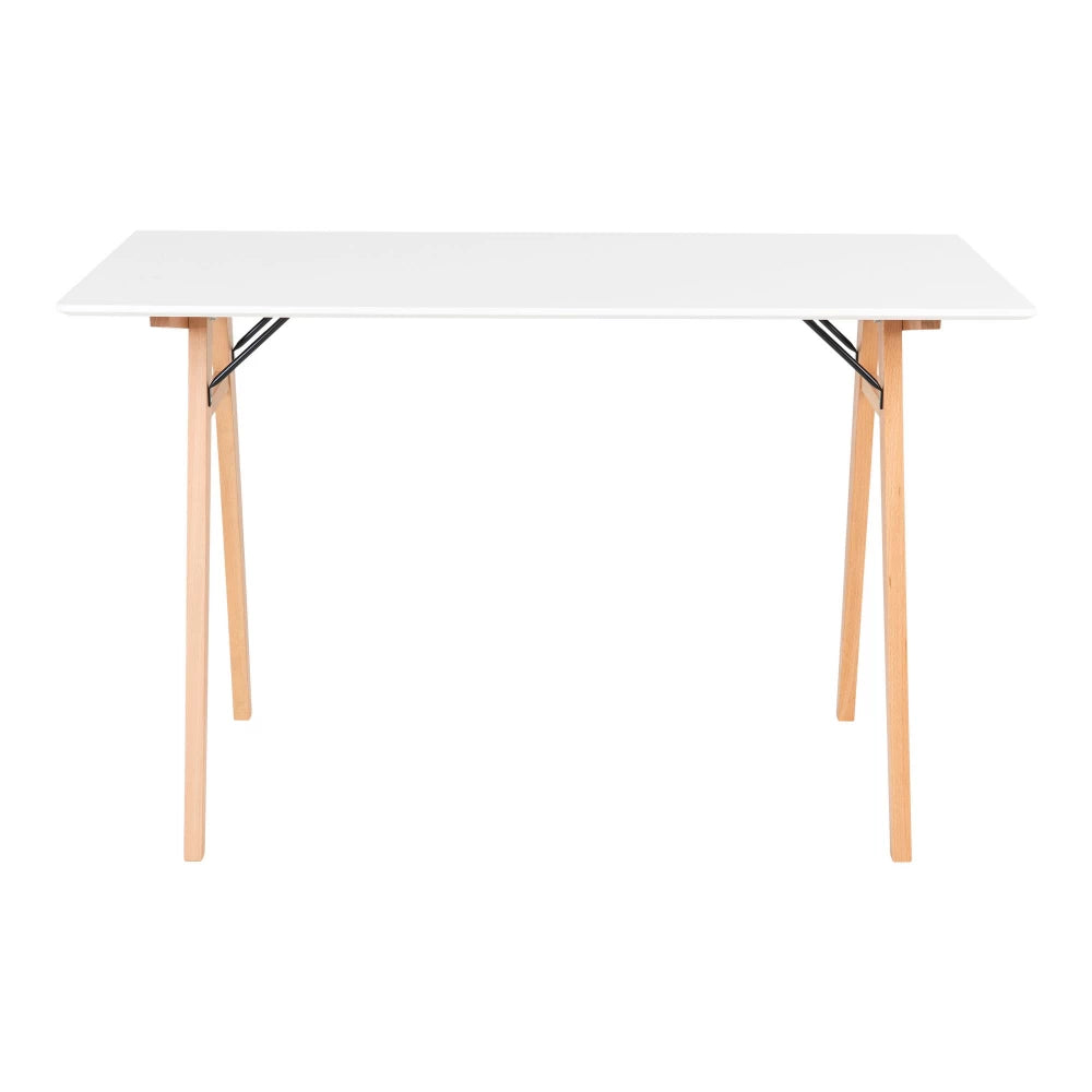 Birou din Lemn Maro si MDF Alb L60xH75cm Vojens