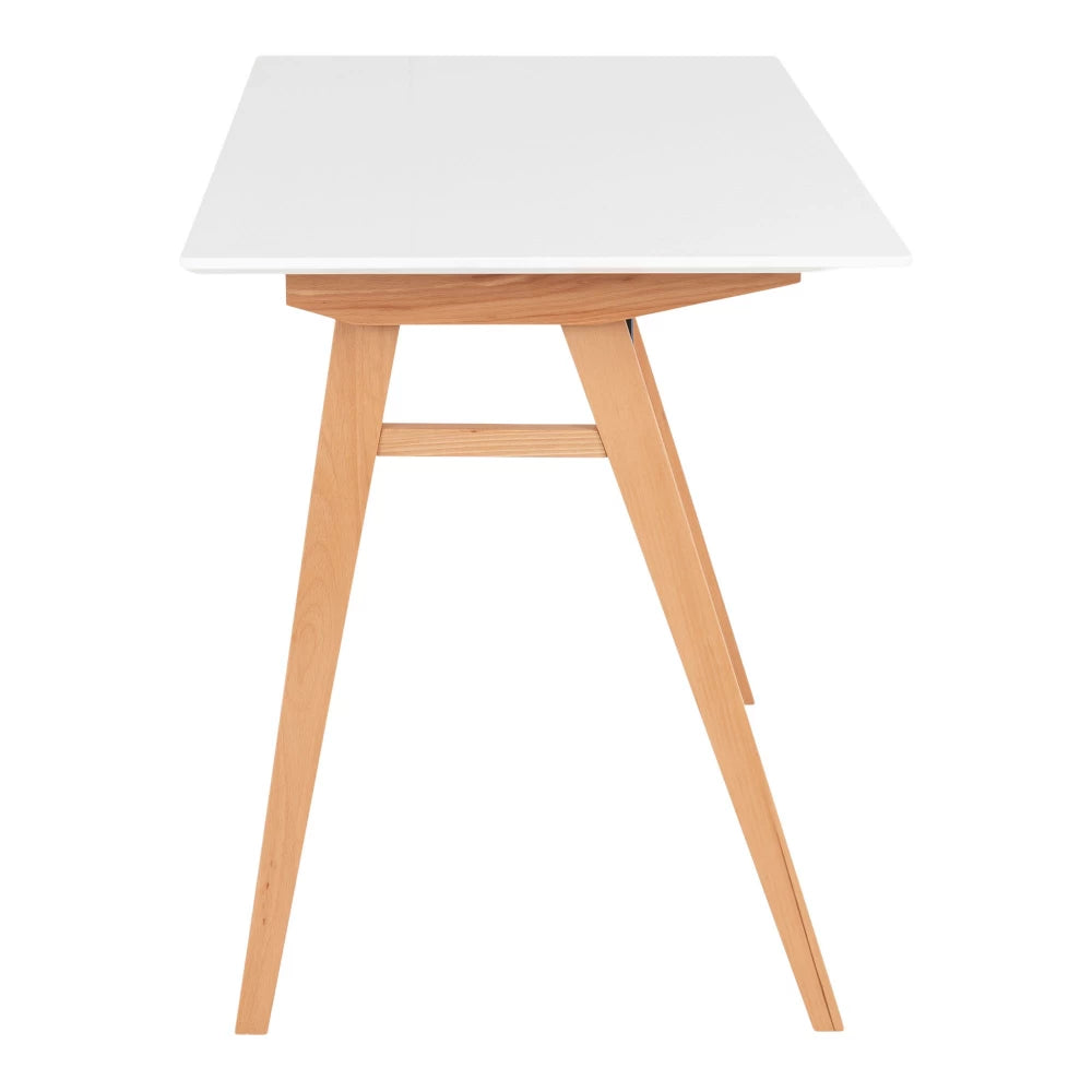 Birou din Lemn Maro si MDF Alb L60xH75cm Vojens