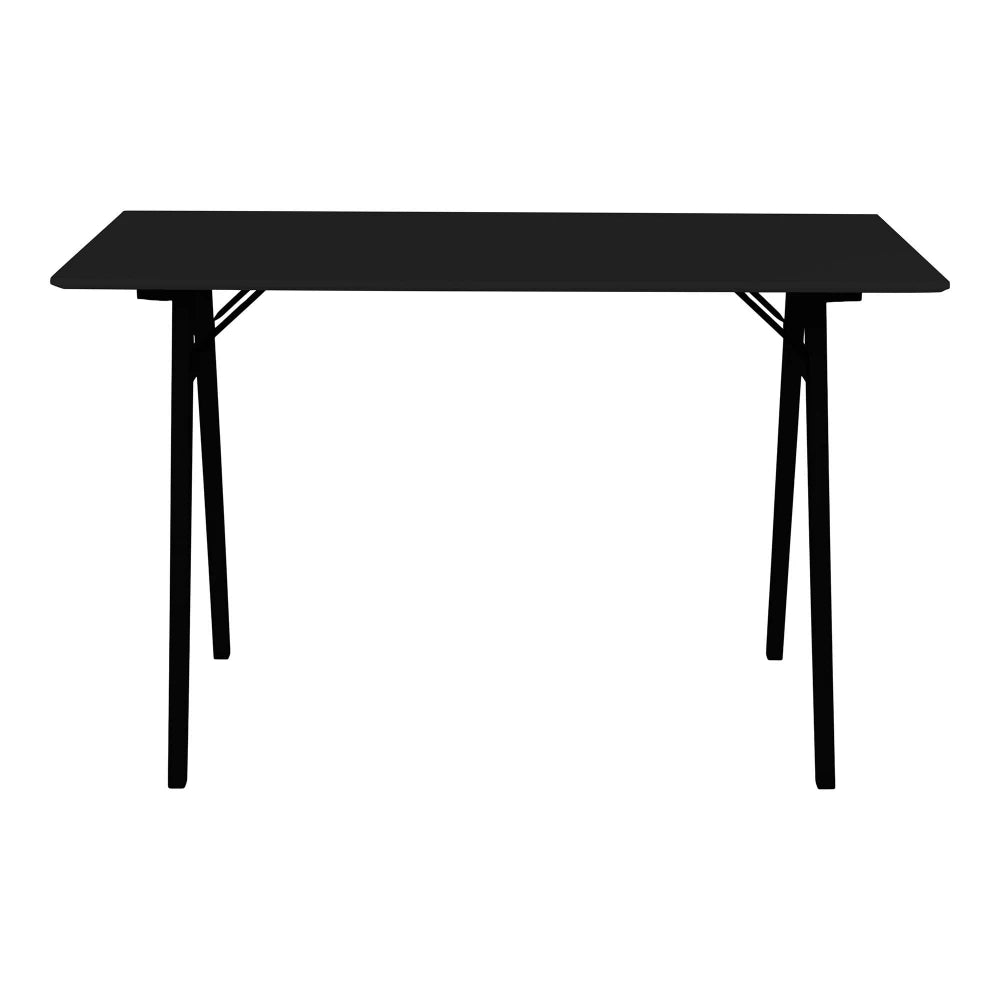 Birou din Lemn Negru si MDF Negru L60xH75cm Vojens