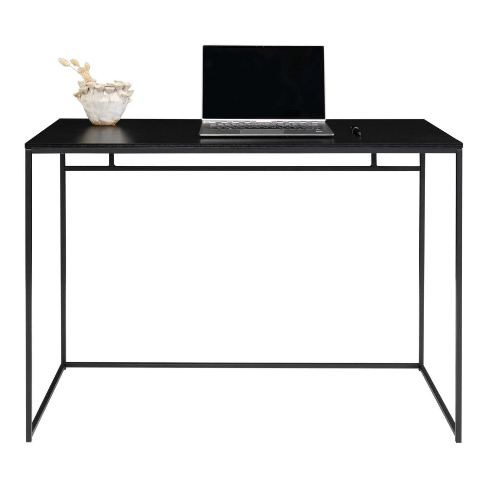 Birou din Metal Negru si PAL Negru L45xH75cm Vita
