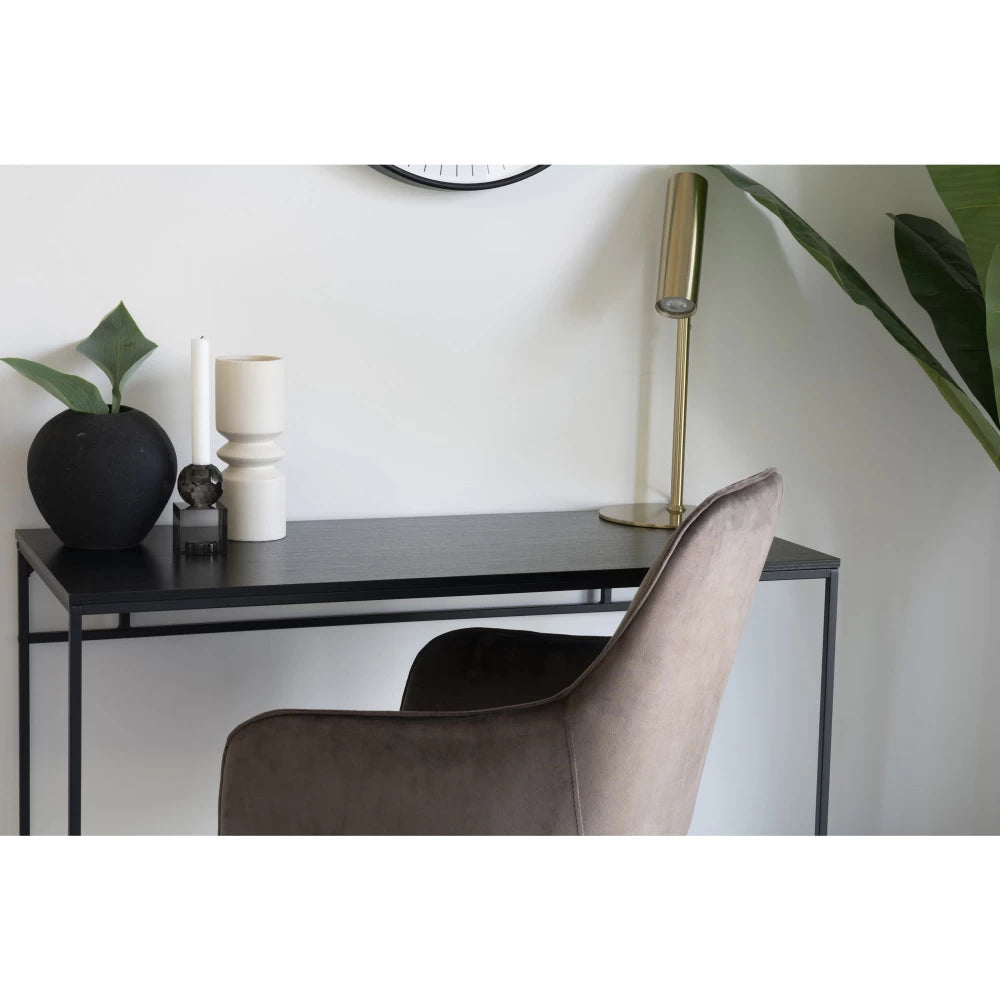 Birou din Metal Negru si PAL Negru L45xH75cm Vita