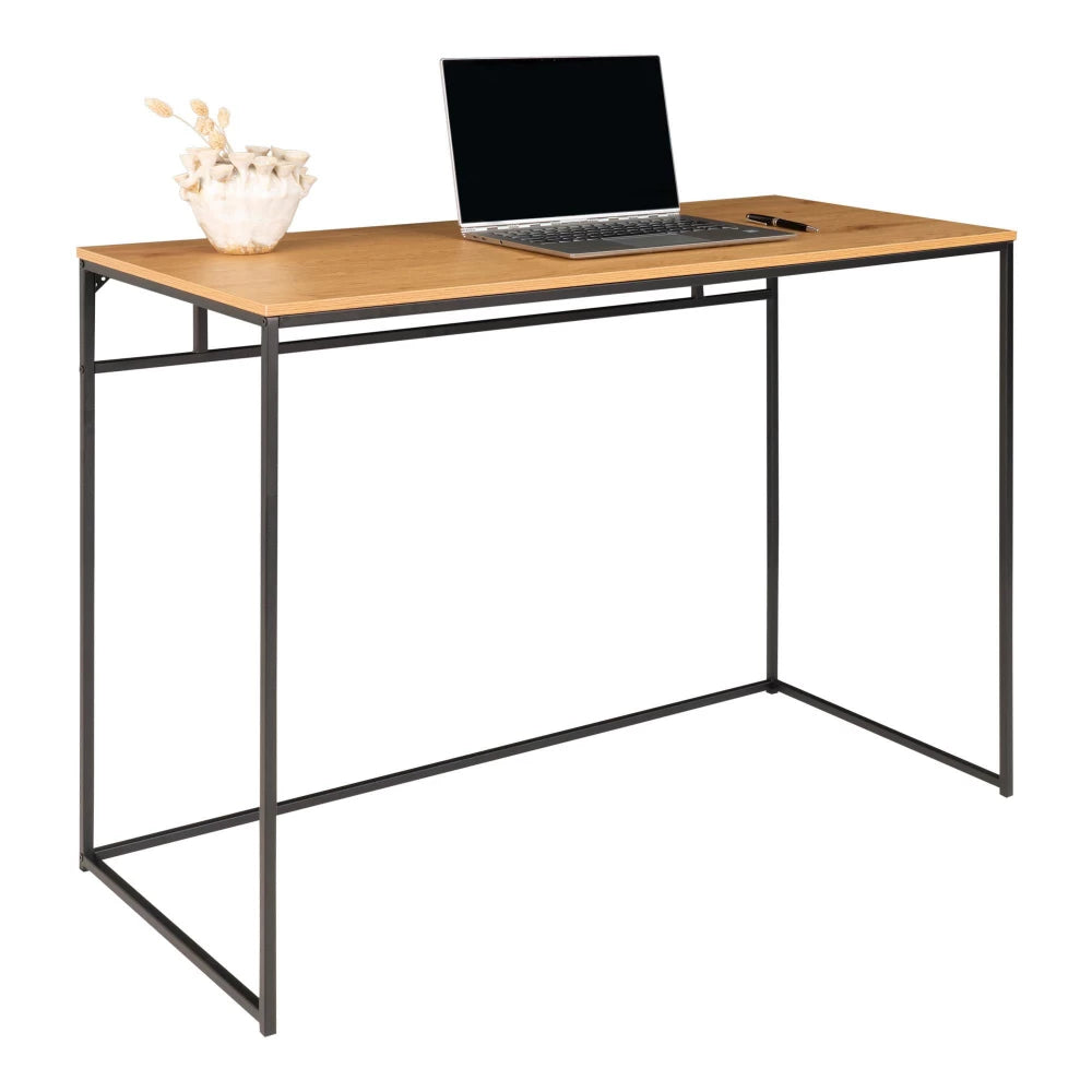 Birou din Metal Negru si PAL Maro L45xH75cm Vita