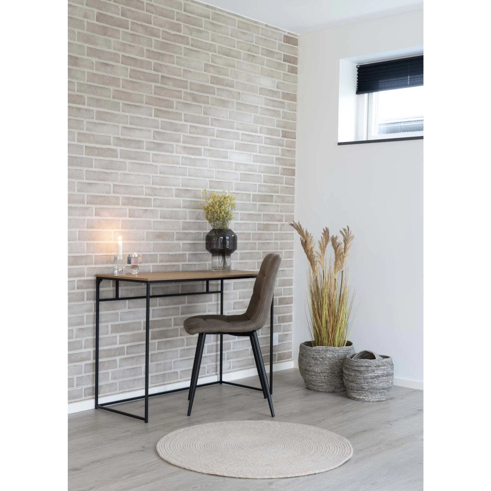 Birou din Metal Negru si PAL Maro L45xH75cm Vita