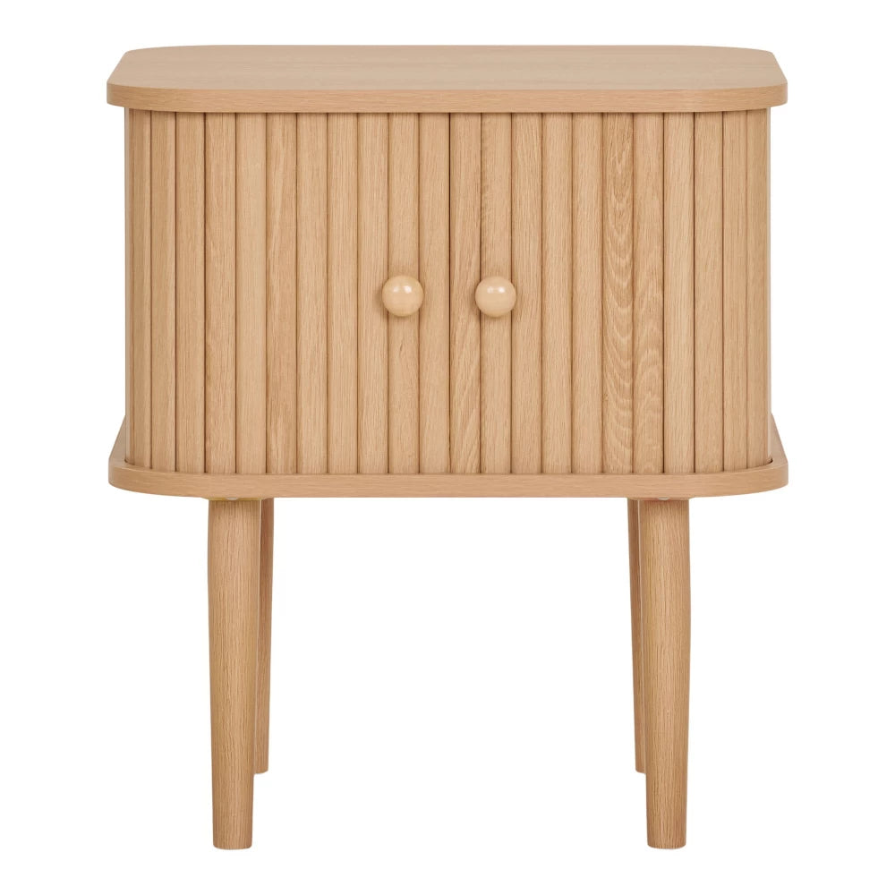 Noptiera din Lemn de pin Maro si MDF Maro L45xH50.5cm Nikko