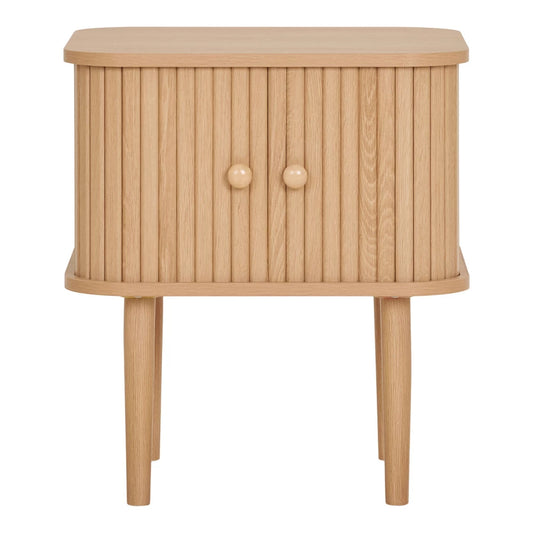 Noptiera din Lemn de pin Maro si MDF Maro L45xH50.5cm Nikko