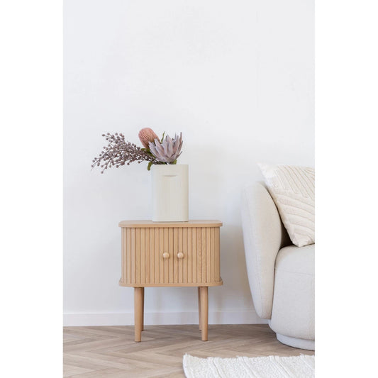 Noptiera din Lemn de pin Maro si MDF Maro L45xH50.5cm Nikko