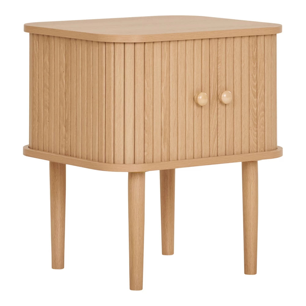 Noptiera din Lemn de pin Maro si MDF Maro L45xH50.5cm Nikko