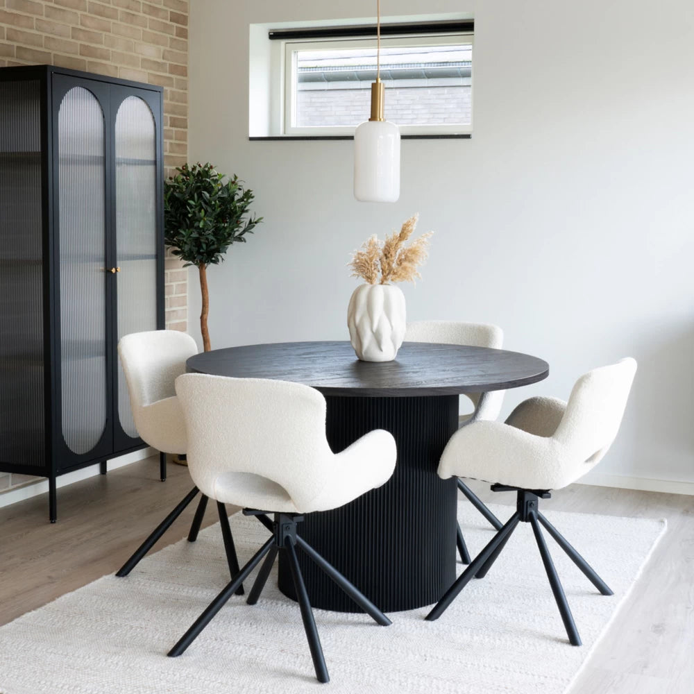 Masa din MDF Maro inchis D120xH75cm Boavista