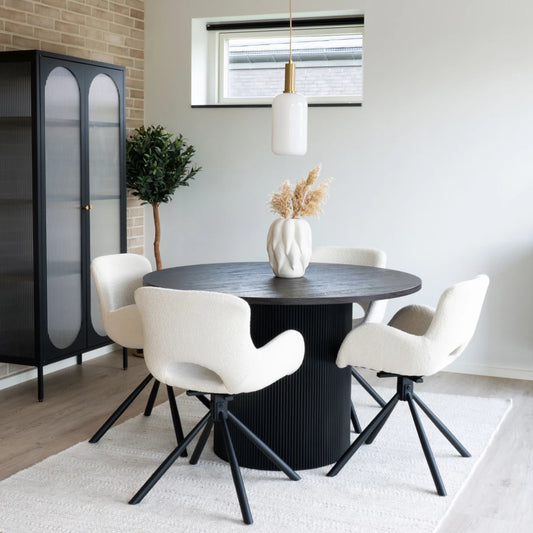 Masa din MDF Maro inchis D120xH75cm Boavista