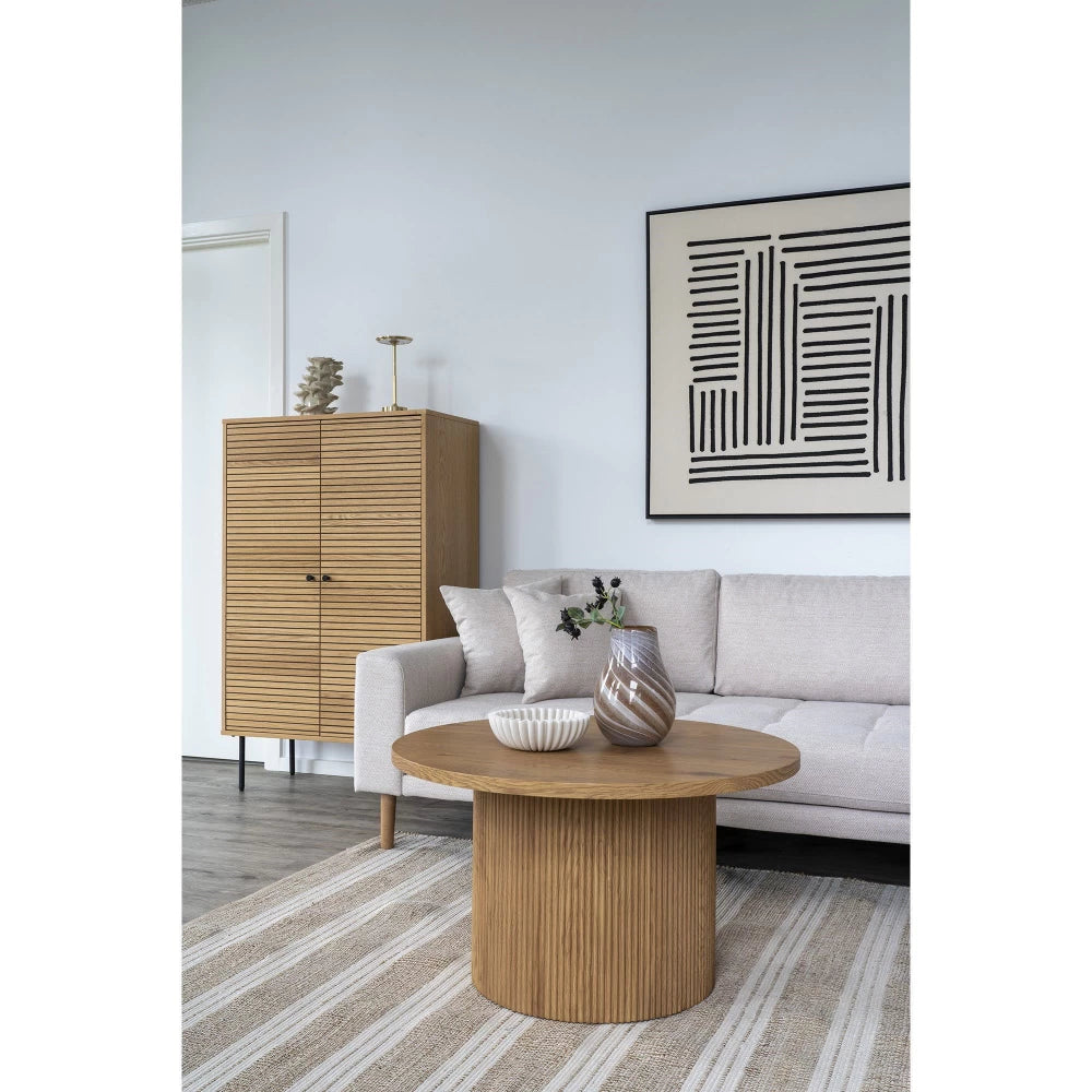 Masuta de cafea din MDF Maro D80xH45cm Boavista