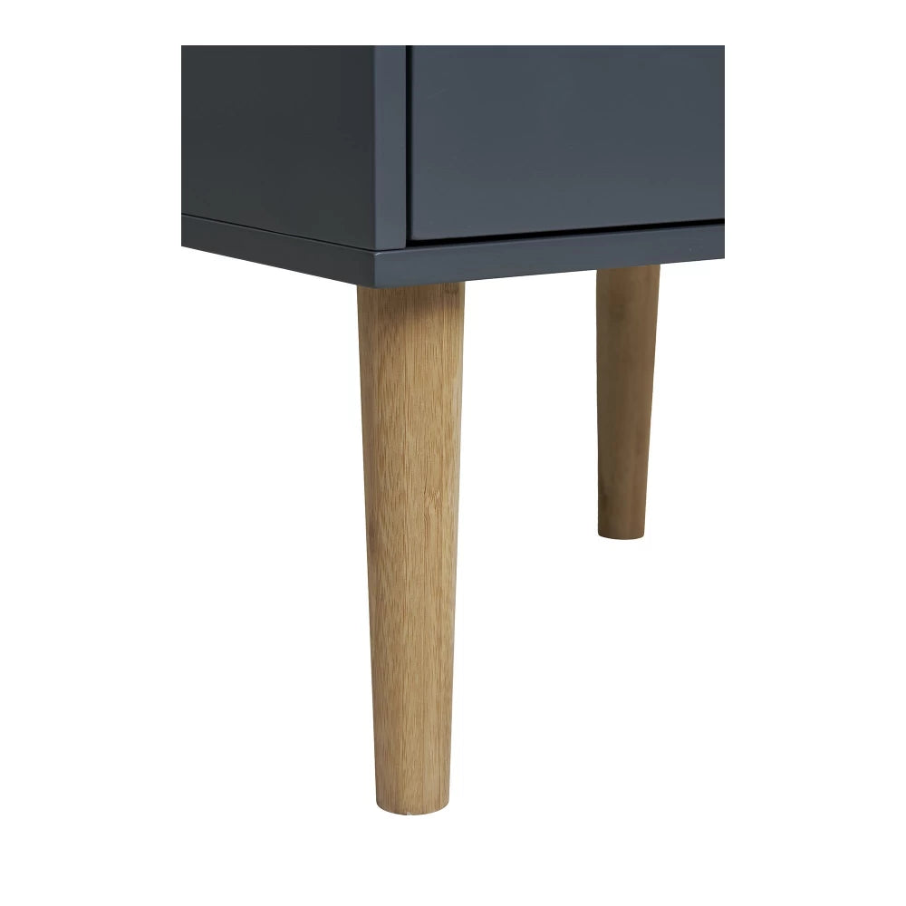 Noptiera din MDF Maro/Gri inchis L35xH55cm Bisley